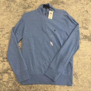 Polo Ralph Lauren light blue 1/4 zip sweater size small